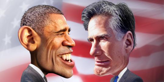 Survei: Obama-Romney imbang
