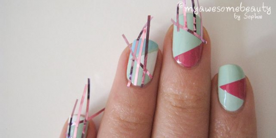 [tutorial] nail art geometri