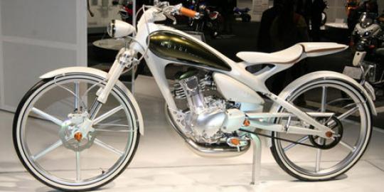 Sepeda motor  onthel Yamaha dipamerkan di JMCS 2012 