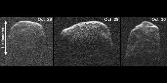 Sebuah asteroid raksasa sedang mengarah ke bumi