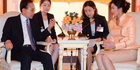 PM cantik Thailand terima kunjungan Presiden Korsel