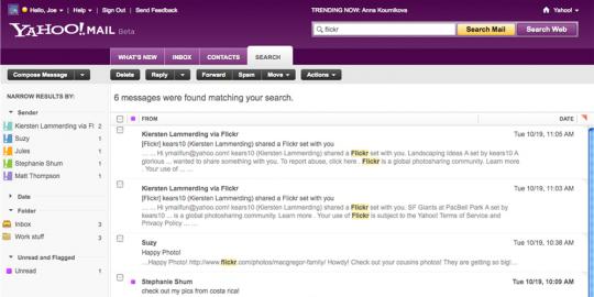 Yahoo Mail baru akan mirip Gmail