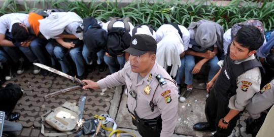 Bawa celurit, siswa SMK Bunda Kandung ditangkap polisi