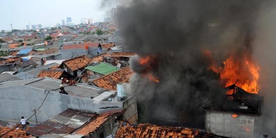 4 Rumah di Cengkareng hangus terbakar