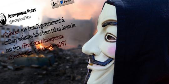 Anonymous: Negara Zionis itu pengecut!