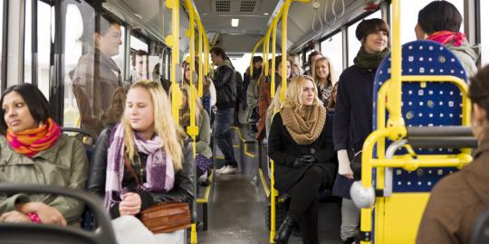 Naik angkutan umum tidak tingkatkan risiko flu