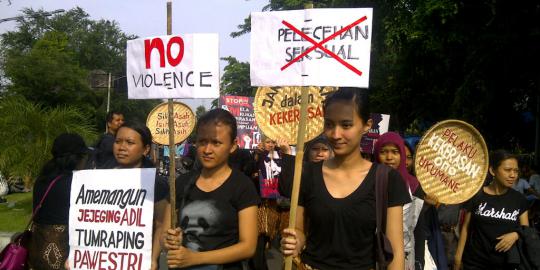 Pelecehan seksual kepada anak marak, perempuan di Solo demo