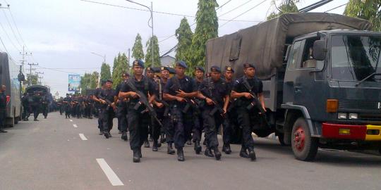 500 Personel Brimob bantuan amankan KPUD Bangkalan