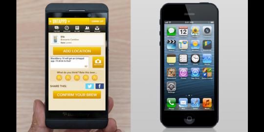 BlackBerry 10 kok mirip iPhone 5?