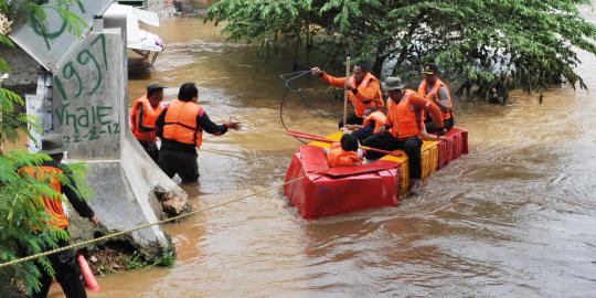 Banjir di Jakarta, 820 orang mengungsi