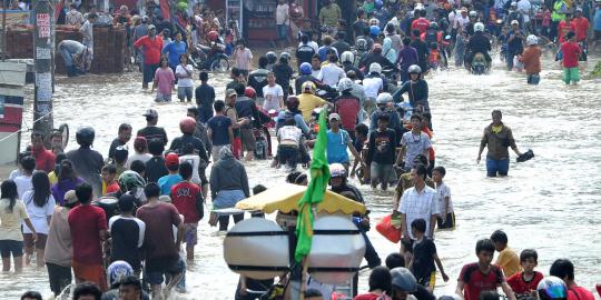 Banjir kepung Jakarta, Pemprov DKI ngaku sudah kerja maksimal