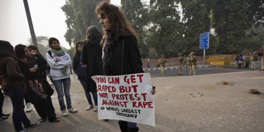 Polisi India malas urusi kasus kekerasan seksual