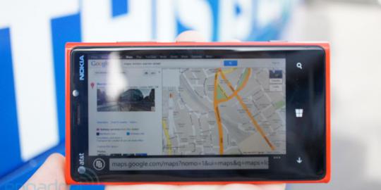 Google Maps sudah 'jalan' di Windows Phone