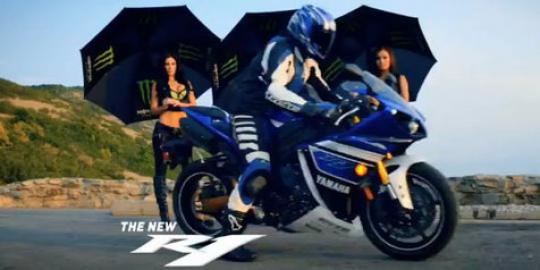 Video iklan Yamaha R1 2013 ada gadis Monster Energy