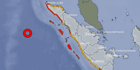  Aceh diguncang gempa 6 SR