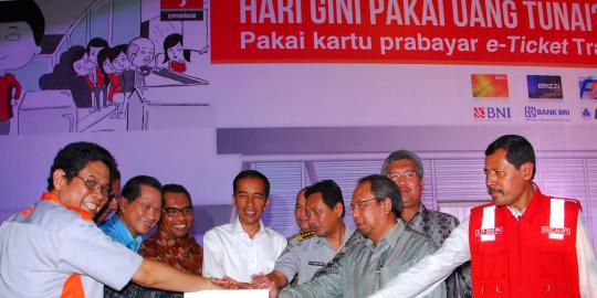5 Bank keroyokan dukung program tiket elektronik Jokowi