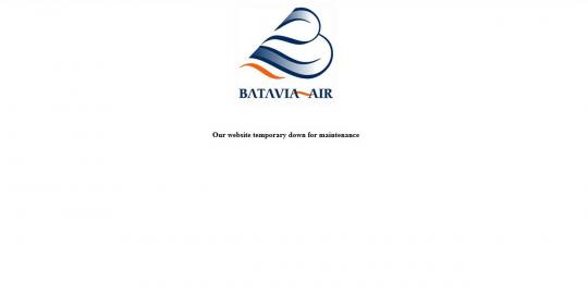 Diputus pailit, situs resmi Batavia Air tutup