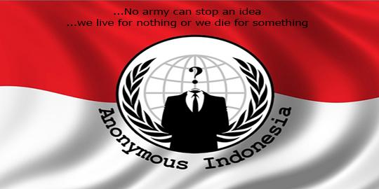 Anonymous lancarkan serangan ke situs pemerintah Indonesia