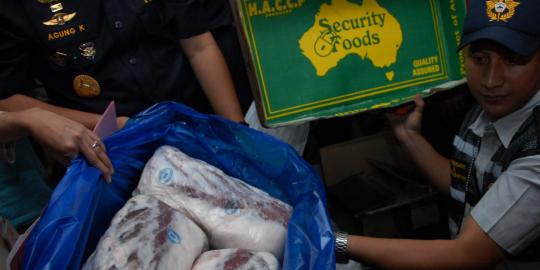 Bea Cukai amankan penyelundupan daging impor ilegal