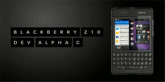 BlackBerry Dev Alpha C, smartphone gabungan Z10 dan Q10