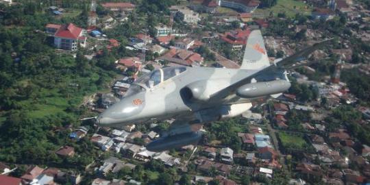 Pesawat Hawk TNI AU tergelincir di Lanud Pekanbaru