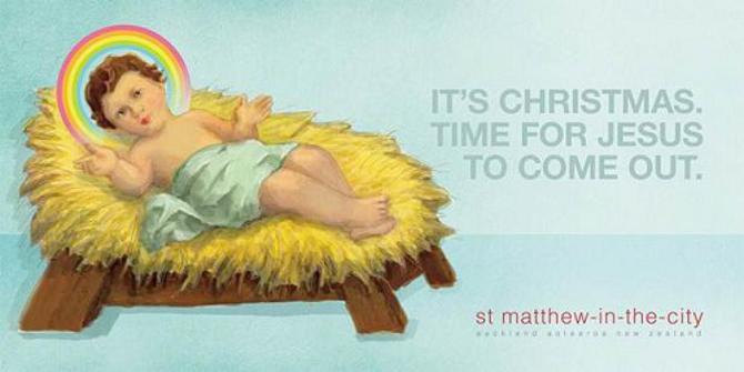 Iklan bayi  Yesus  gay muncul di Selandia Baru merdeka com
