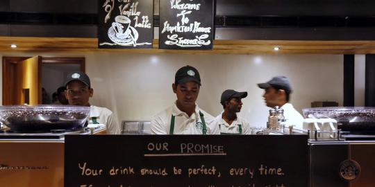 Kafe Starbucks pertama di New Delhi diresmikan