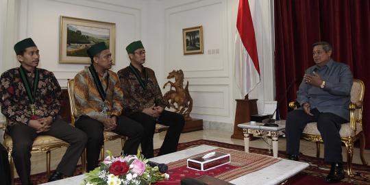 Presiden SBY sambut kedatangan Pengurus Besar HMI 