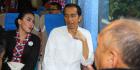 Naik kereta, Jokowi ikut kampanye Rieke-Teten di Bandung