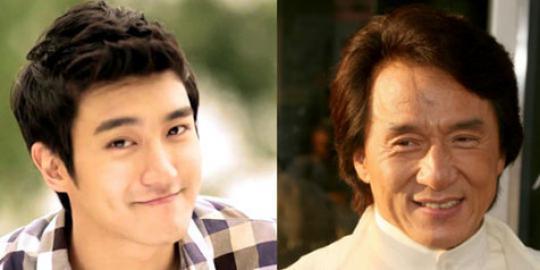 Syuting Running Man, Choi Siwon foto bareng Jackie Chan