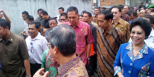 Jokowi dan 5 menteri resmikan lokasi penataan PKL Daan Mogot