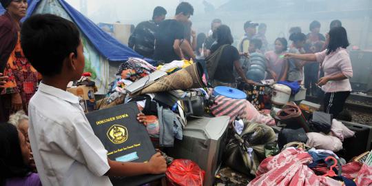 Kebakaran di Tanah Tinggi, Jokowi pantau dapur umum