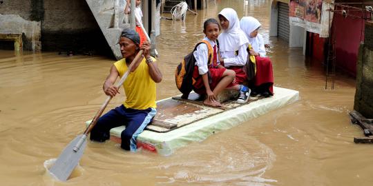 9 Kelurahan di Jakarta terendam banjir, 2.236 orang mengungsi