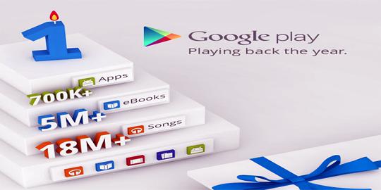 Google Play rayakan ulang tahun pertamanya dengan bagi hadiah