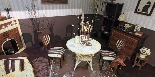 Wow, seluruh ruangan ini terbuat dari cokelat!