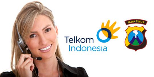 Telkom dan Polda Jatim sediakan layanan pengaduan 110