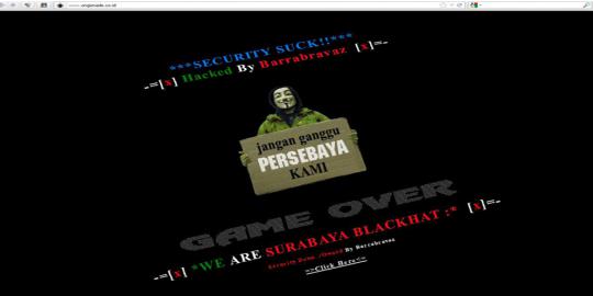 Situs Ongisnade diusili hacker Surabaya