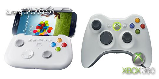 Game pad Galaxy S4 tiru desain Microsoft Xbox 360?