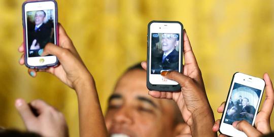 Ketika Obama dalam jepretan kamera