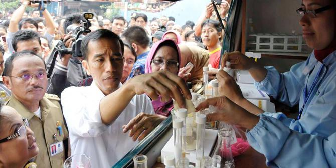 Jokowi akan bangun 5 pasar tradisional bebas bahan kimia 