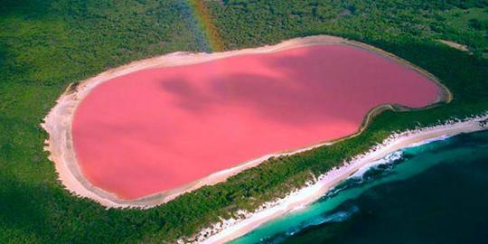 Australia juga punya danau merah muda, benarkah?