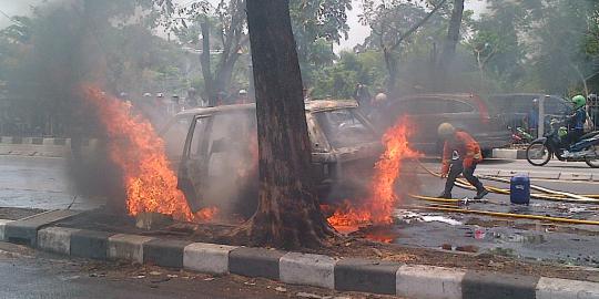 Istri sopir Avanza yang tewas terbakar tegar lihat jasad suami