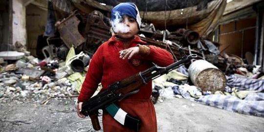 Bocah Suriah tujuh tahun ini berani menantang Assad