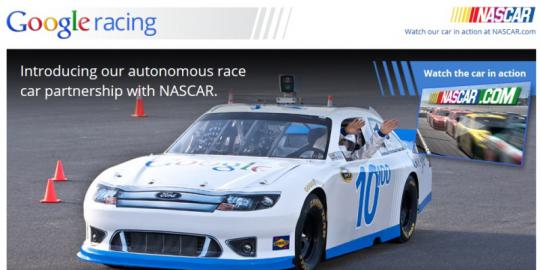 Google Racing, kerja sama antara Google dan Nascar