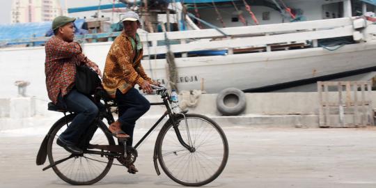 Era modern, ojek sepeda ontel masih diminati warga Jakarta