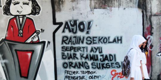 Menuju Kota Jakarta bersih, mural akan diganti tanaman 
