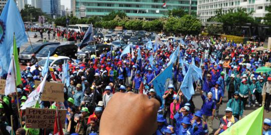 Hari ini 20 ribu buruh geruduk Jakarta