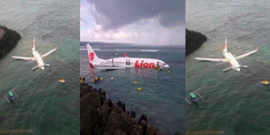 Lion Air tercebur ke laut, Bandara Ngurah Rai sempat tutup 1 jam