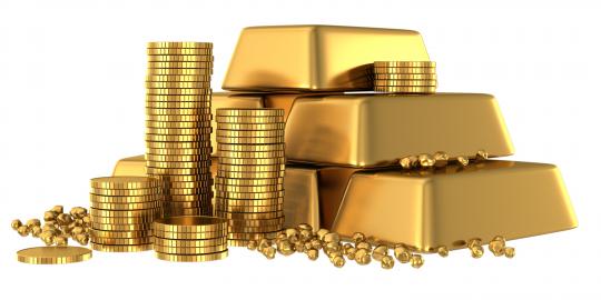 Pasar panik harga emas turun