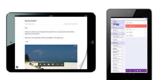 Yahoo! Mail untuk tablet